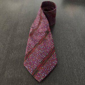 Missoni Cravatte 100% Silk Necktie Multicolor Abstract Pattern Made In Italy